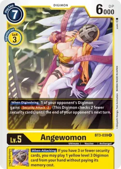 Angewomon — 1-Year Anniversary Promo Pack #BT3-039 · Digimon