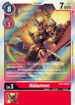 Aldamon — 1-Year Anniversary Promo Pack #BT4-016 · Digimon