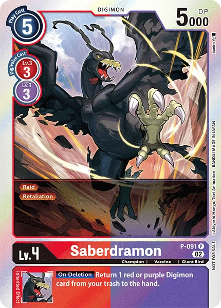 Saberdramon 「P-091」「EN」