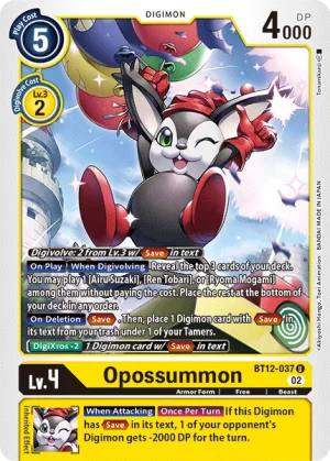 Opossummon 「BT12-037」「EN」