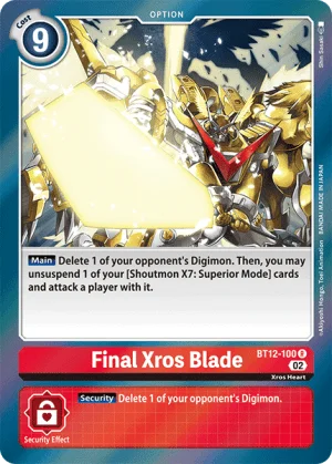 Final Xros Blade 「BT12-100」「EN」