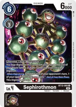 Sephirothmon — Across Time Pre-Release Pack #BT12-065 · Digimon