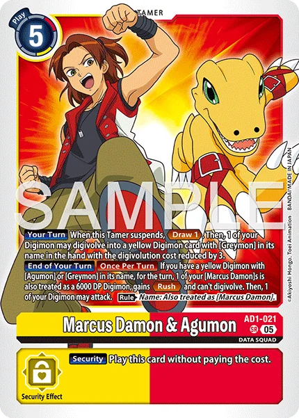 Marcus Damon & Agumon 「AD1-021」「EN」