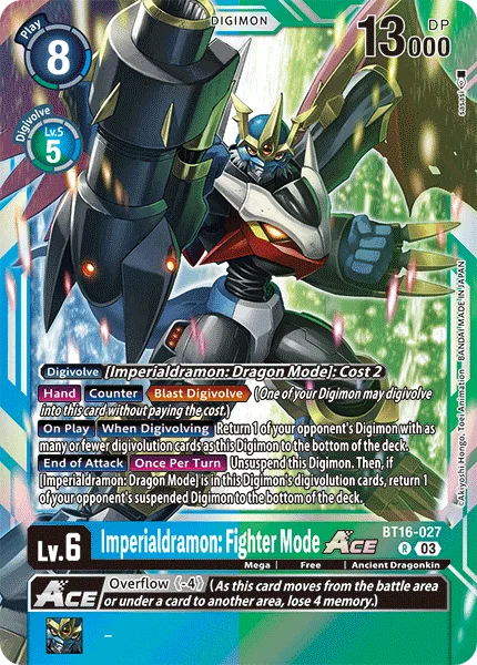 Imperialdramon: Fighter Mode 「BT16-027」「EN」