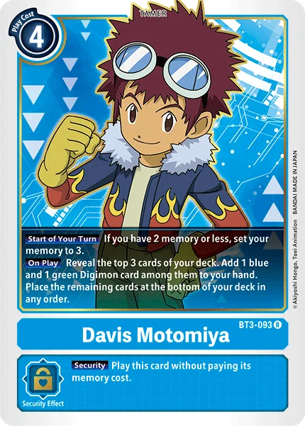 Davis Motomiya 「BT3-093」「EN」