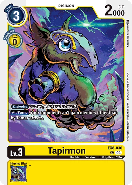 Tapirmon 「EX8-030」「EN」