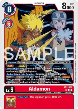 Aldamon — AD-01: ADVANCED BOOSTER DIGIMON GENERATION #AD1-002 · Digimon