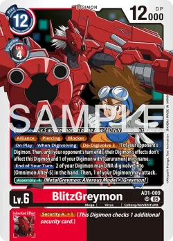 BlitzGreymon — AD-01: ADVANCED BOOSTER DIGIMON GENERATION #AD1-009 · Digimon