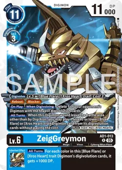 ZeigGreymon — AD-01: ADVANCED BOOSTER DIGIMON GENERATION #AD1-013 · Digimon