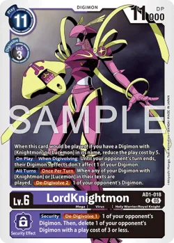 LordKnightmon — AD-01: ADVANCED BOOSTER DIGIMON GENERATION #AD1-018 · Digimon