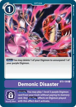Demonic Disaster 「BT5-106」「EN」