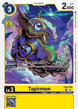 Tapirmon 「EX8-030」「EN」