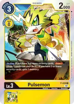 Pulsemon — Bandai TCG Online Lobby Test Events #P-028 · Digimon