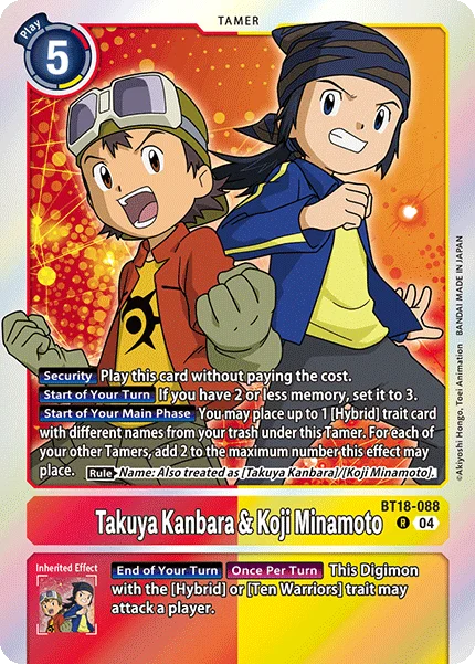 Takuya Kanbara & Koji Minamoto 「BT18-088」「EN」