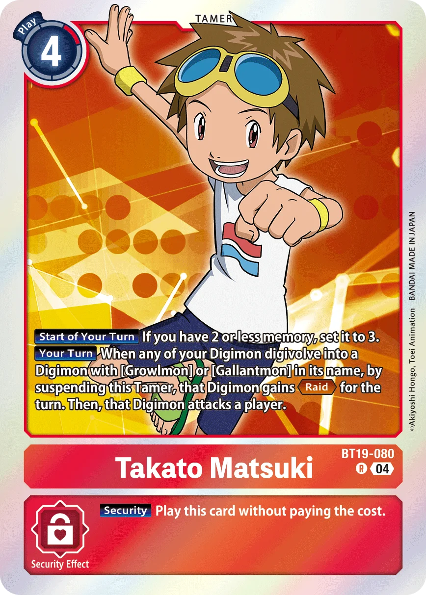 Takato Matsuki 「BT19-080」「EN」