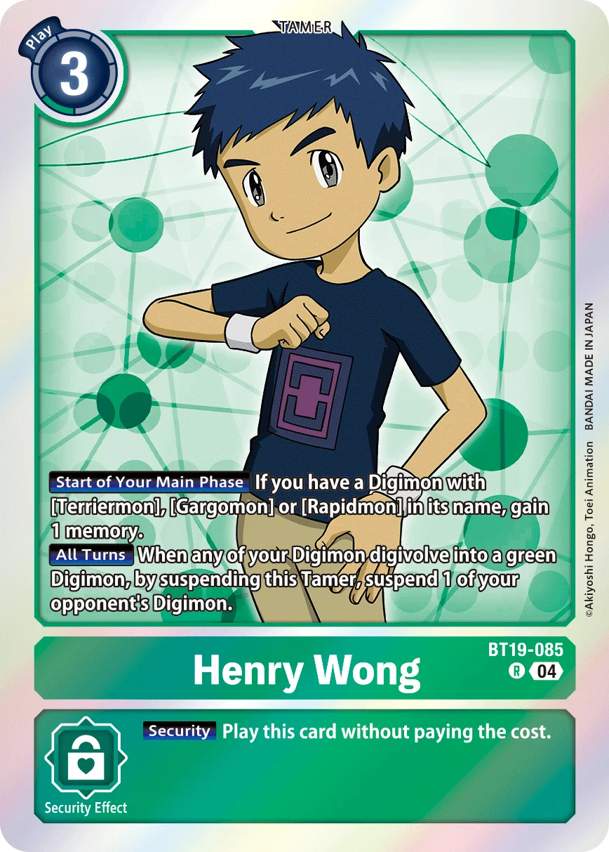 Henry Wong 「BT19-085」「EN」