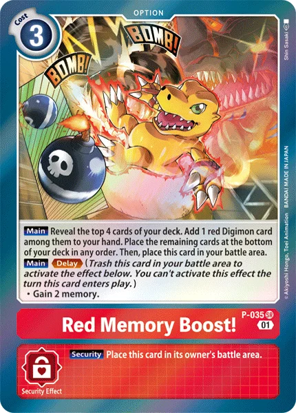 Red Memory Boost! 「P-035」「EN」