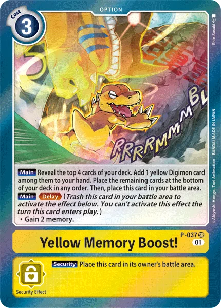 Yellow Memory Boost! 「P-037」「EN」