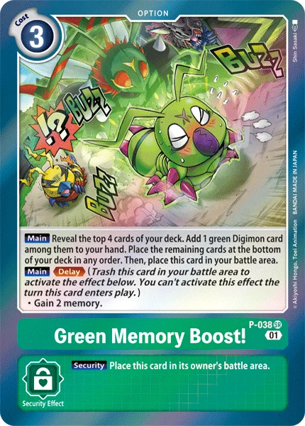 Green Memory Boost! 「P-038」「EN」