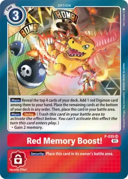 Red Memory Boost! 「P-035」「EN」