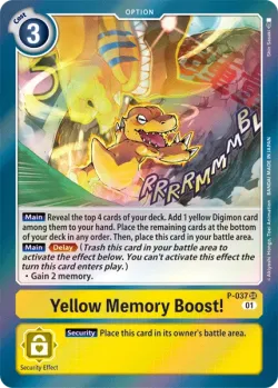 Yellow Memory Boost! 「P-037」「EN」