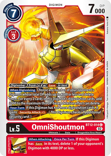 OmniShoutmon 「BT12-014」「EN」