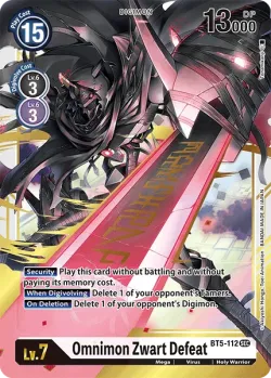Omnimon Zwart Defeat 「BT5-112」「EN」