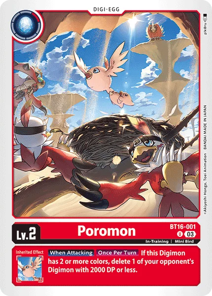Poromon 「BT16-001」「EN」