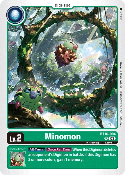Minomon 「BT16-004」「EN」