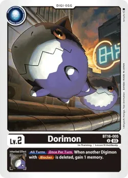 Dorimon — Box Promotion Pack: Beginning Observer #BT16-005 · Digimon