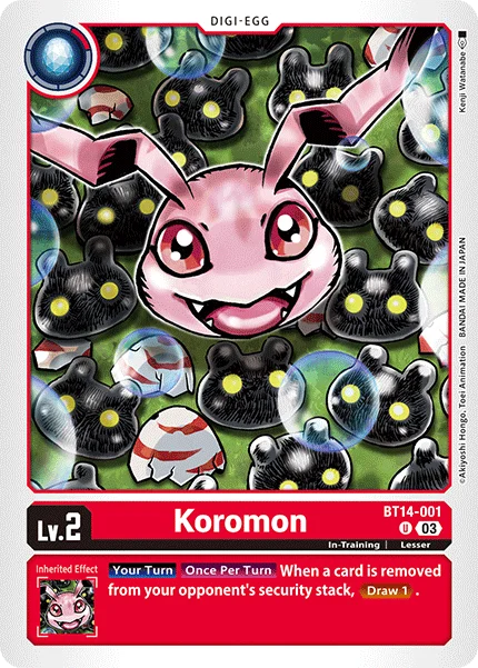 Koromon 「BT14-001」「EN」