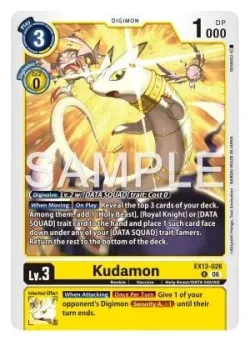 Kudamon — Box Promotion Pack: CHIVALROUS XIII #EX13-026 · Digimon