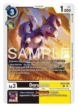 Dorumon — Box Promotion Pack: CHIVALROUS XIII #EX13-049 · Digimon