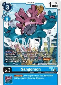 Sangomon — Box Promotion Pack: CYBER EDEN #BT22-018 · Digimon
