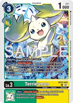 Terriermon — Box Promotion Pack: CYBER EDEN #BT22-043 · Digimon