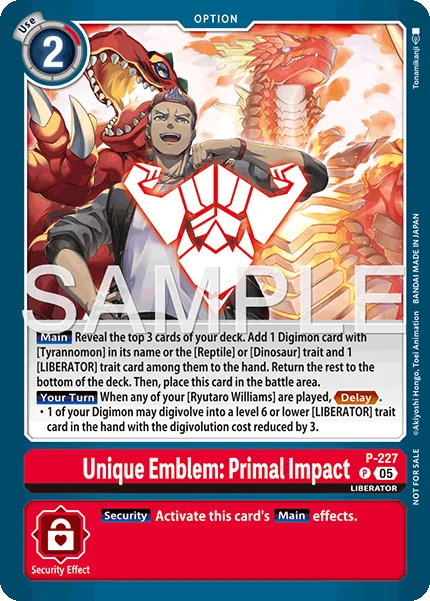 Unique Emblem: Primal Impact 「P-227」「EN」