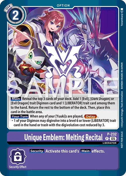 Unique Emblem: Melting Recital 「P-232」「EN」