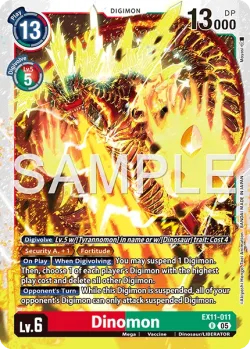 Dinomon — Box Promotion Pack: DAWN OF LIBERATOR #EX11-011 · Digimon