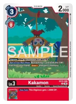 Kakamon — Box Promotion Pack: DIGITAL WORLD SHAMBALA #EX12-006 · Digimon