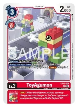 ToyAgumon — Box Promotion Pack: DIGITAL WORLD SHAMBALA #EX12-008 · Digimon