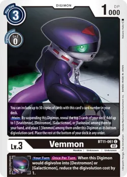 Vemmon — Box Promotion Pack: Dimensional Phase #BT11-061 · Digimon