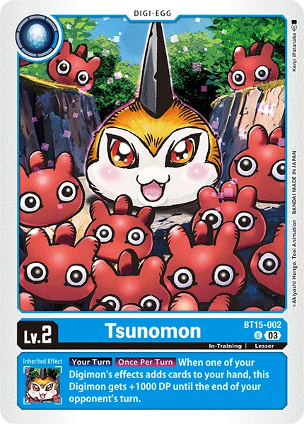 Tsunomon 「BT15-002」「EN」
