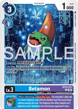 Betamon — Box Promotion Pack: HACKERS' SLUMBER #BT23-017 · Digimon