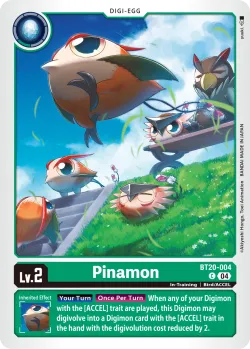 Pinamon — Box Promotion Pack: Over the X #BT20-004 · Digimon