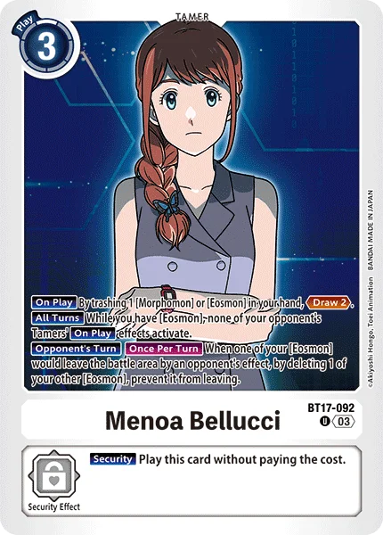 Menoa Bellucci 「BT17-092」「EN」