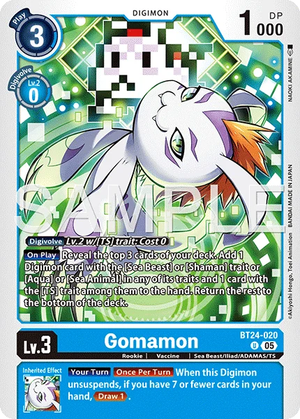 Gomamon 「BT24-020」「EN」