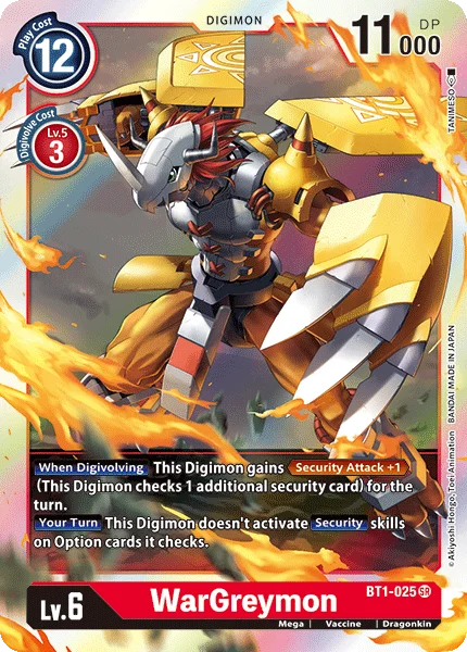 WarGreymon 「BT1-025」「EN」