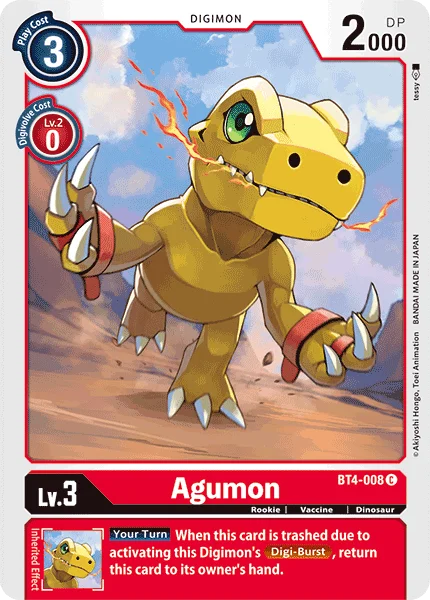 Agumon 「BT4-008」「EN」