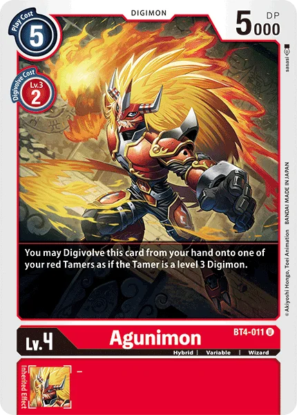 Agunimon 「BT4-011」「EN」