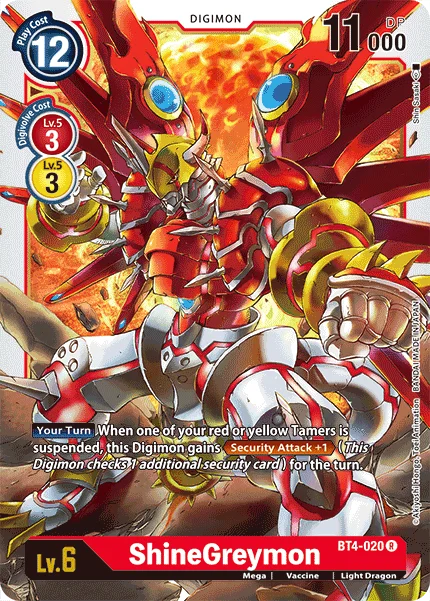 ShineGreymon 「BT4-020」「EN」